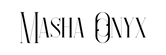 Masha Onyx logo in black and white